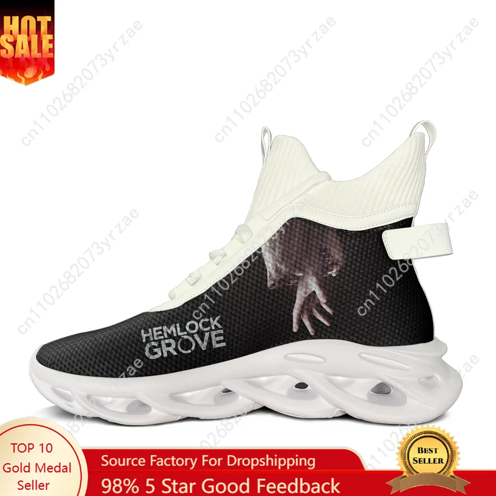 

Hemlock Grove High Top Flats Sneakers Mens Womens Fashion Patterns Sneaker High Quality Personalized Casual Shoe Custom Shoes