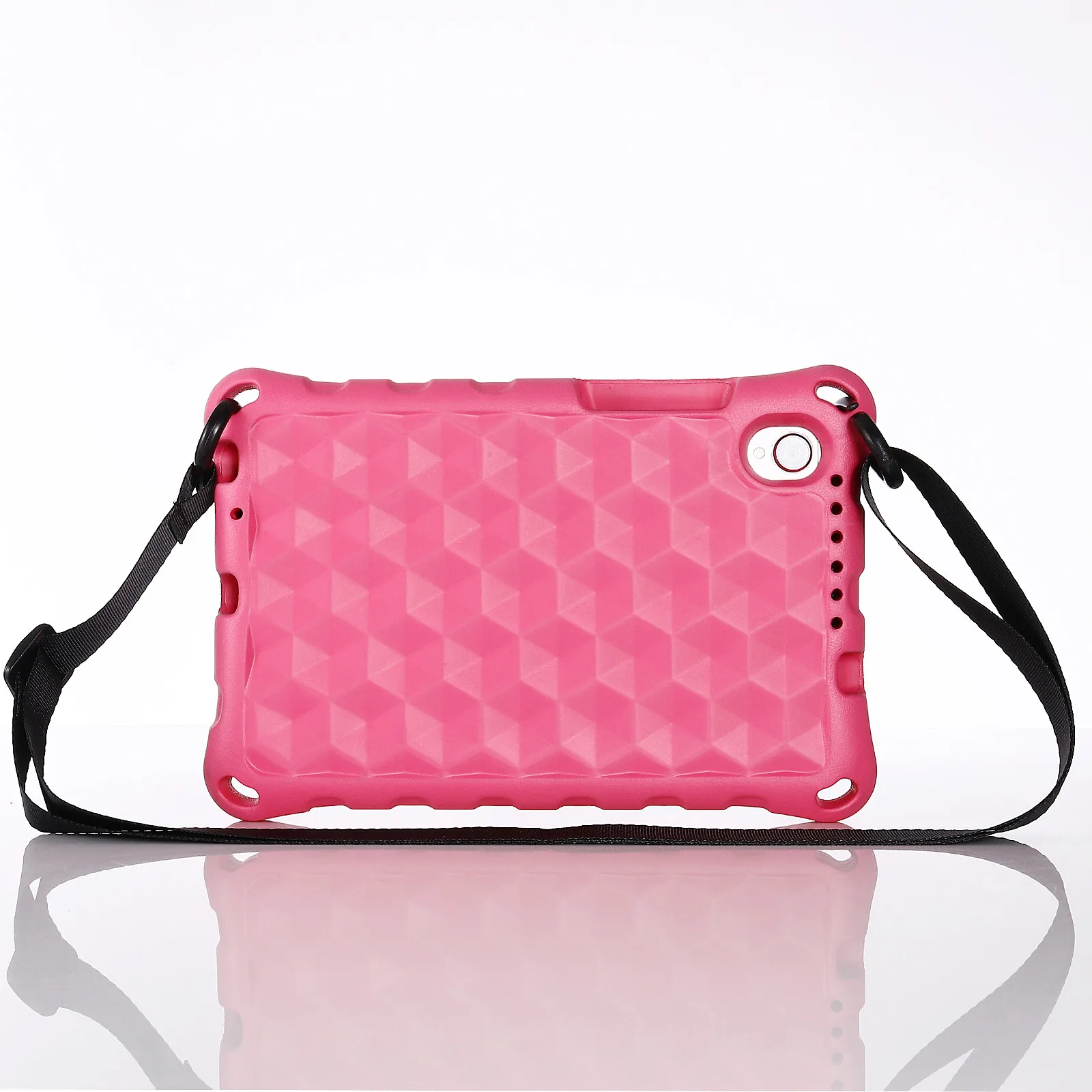 

Противоударный чехол для планшета из ЭВА с ромбовидным узором для Lenovo Tab M8 — розовый