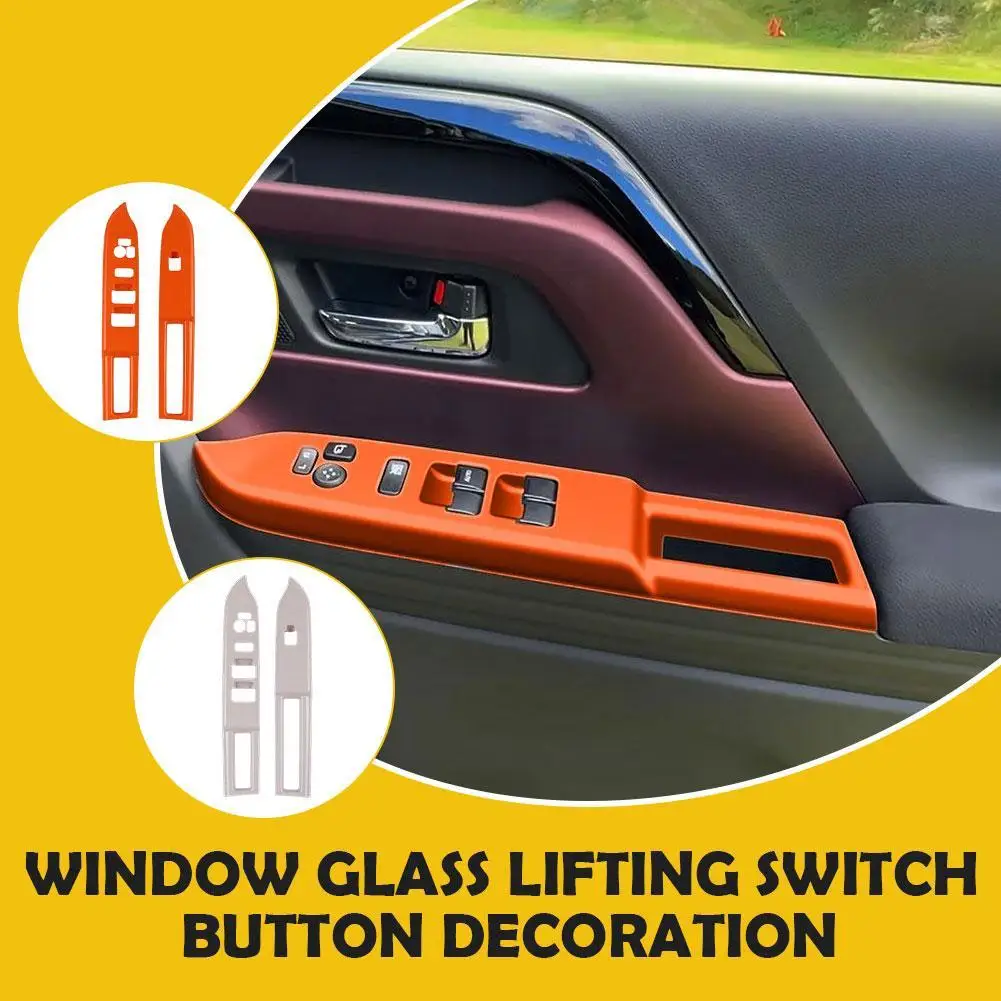 Car Window Glass Lifting Switch Button Decorative Frame For Suzuki SPACIA Custom M K54S & M K94S 2024 Car Interior Accessor K2S8