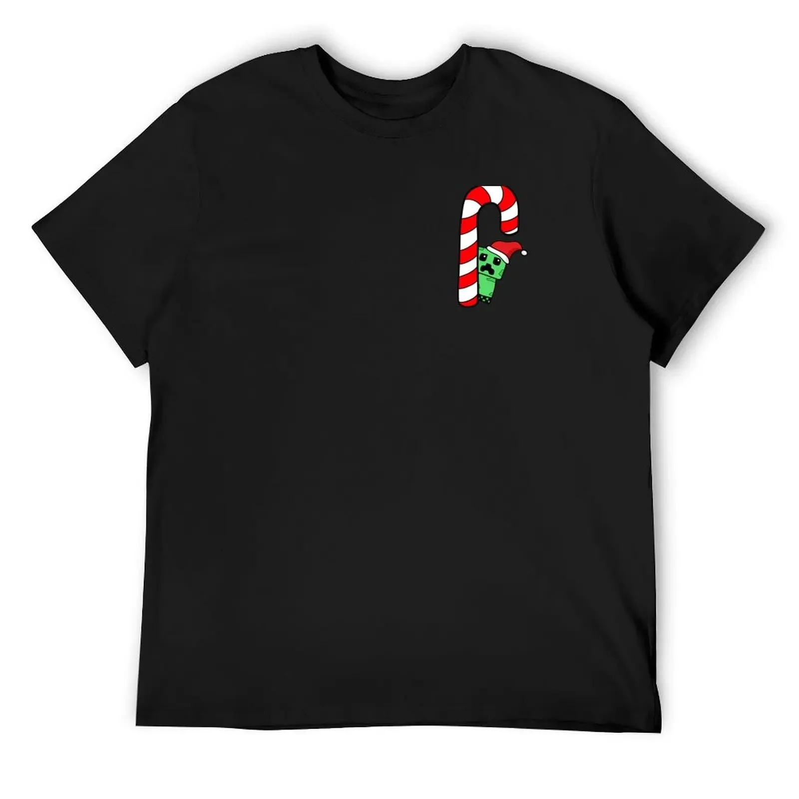 

Candy Cane Creeper T-Shirt anime essential t shirt summer top funny gifts t shirts for men cotton