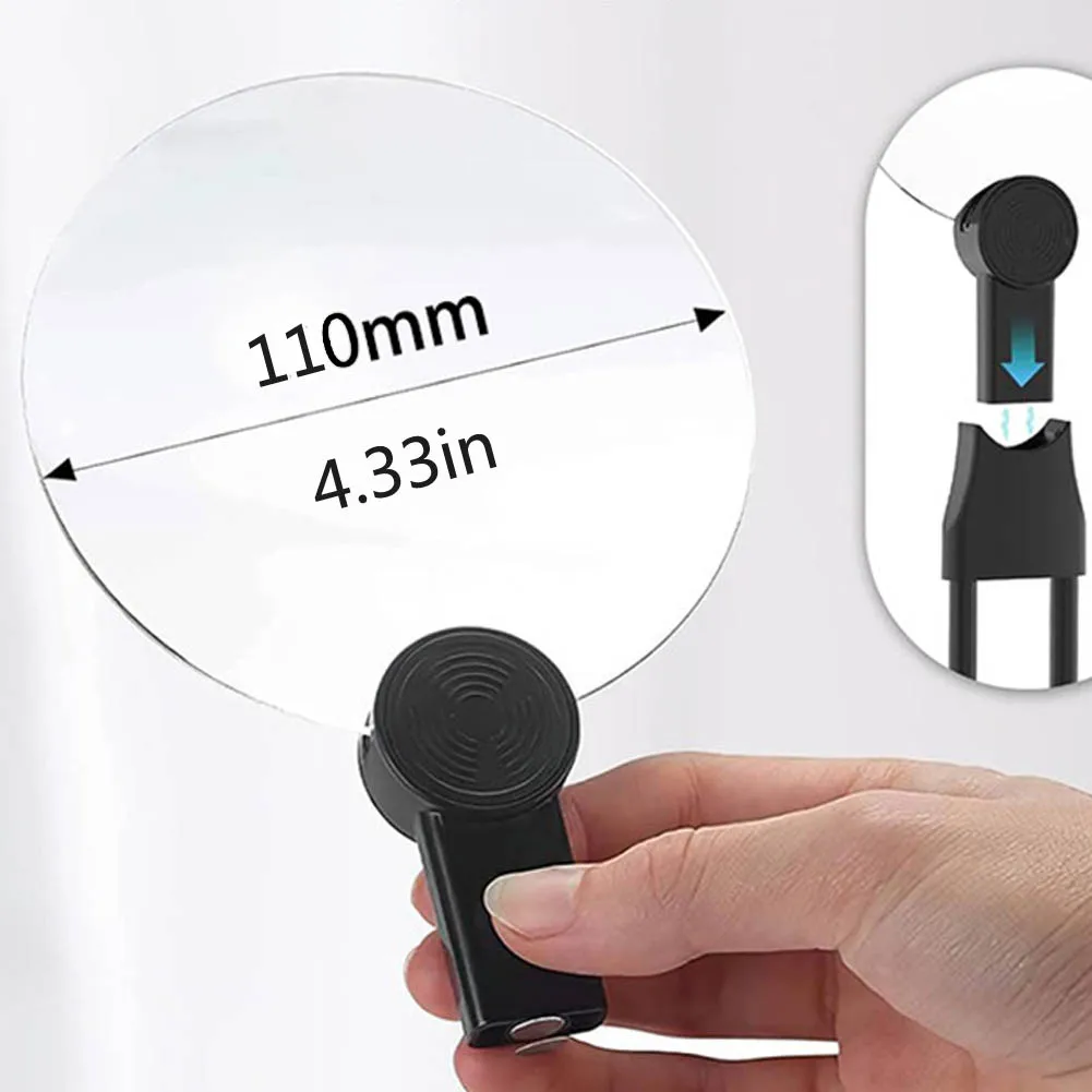 Portable Neck Flexible Magnifier Hanging 5X 10X Hands Free Magnifying Glass Detachable Loupe for Seniors  Reading Sewing jewels