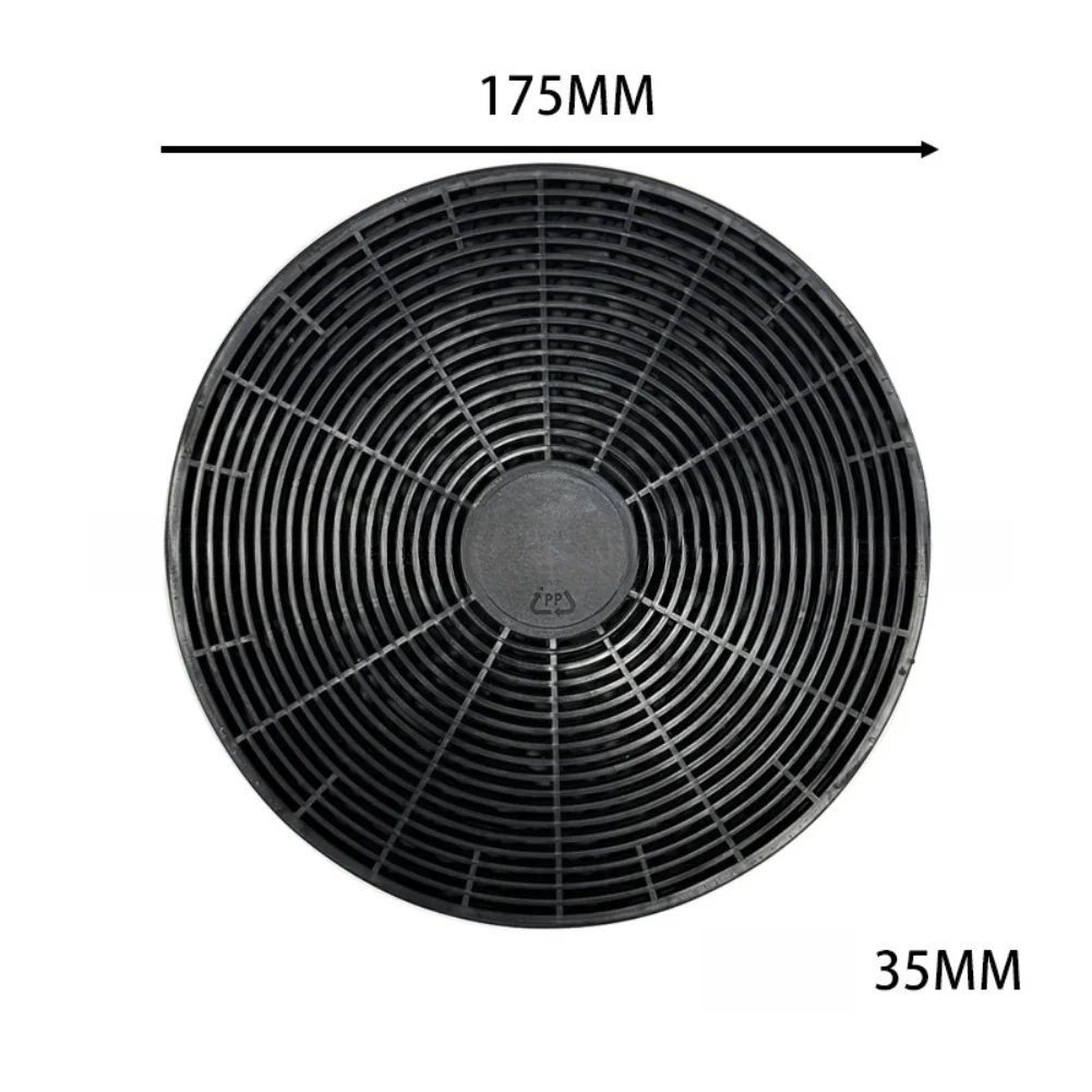 2PCS Activated Carbon Hood Filter for Kitchen Range Hood Oil Smoke Filter Net Size 175mm x 35mm Easy No Tools Install