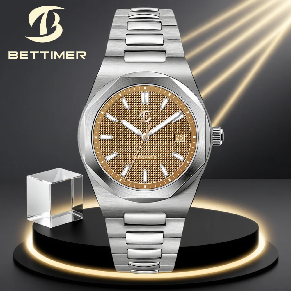 

V2 BETTIMER Luxury 38.5mm Automatic mechanical Wristwatch PT5000 Watches Sapphire Swiss Super Luminous BGW9 Watch for men