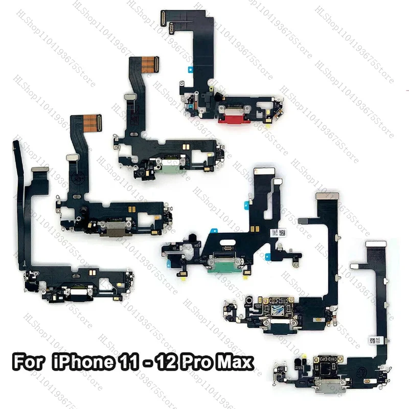 Pour iPhone 11 12 Pro Max Port de chargement USB chargeur Dock micro câble flexible