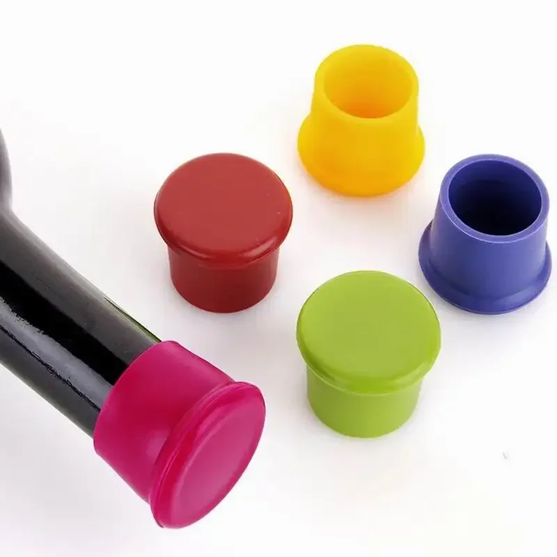 500Pcs Silicone Wine Stoppers Leak Free Wine Bottle Sealers For Red Wine & Beer Bottle Cap