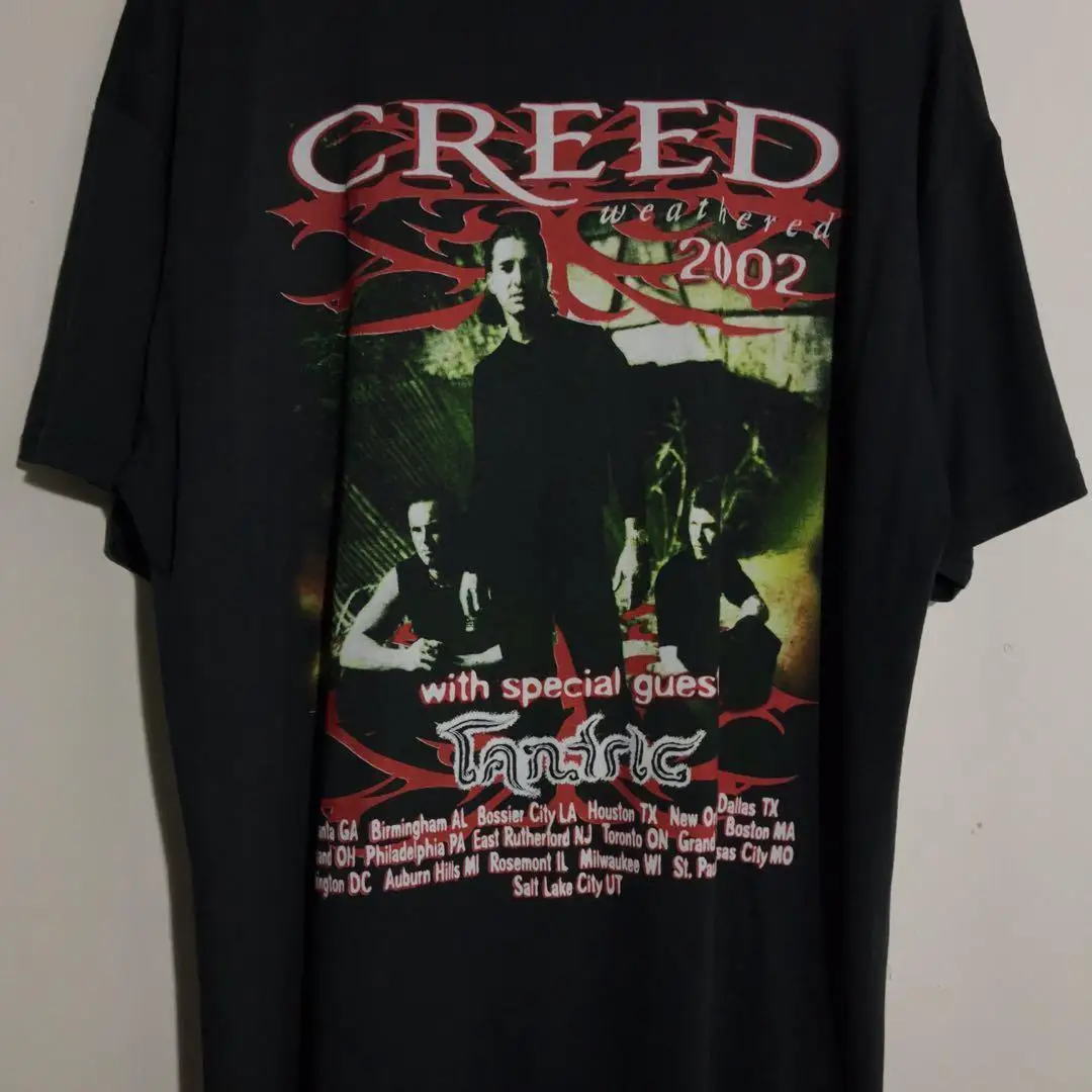 

Vintage Creed Weathered Band 2002 Concert Music Tour Unisex Tshirt KH3879