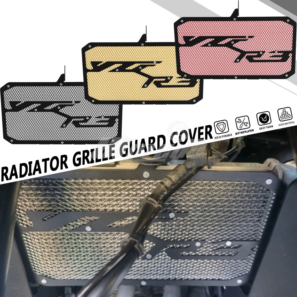 For Yamaha YZF R3 YZFR3 YZF-R3 2015-2027 Aluminum Protective Cover Grill Motorcycle Accessories Radiator Guard Protector Grille