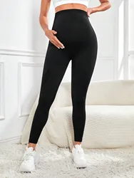 High Waist pregnancy Leggings Skinny Maternity clothes for pregnant women Belly Support Knitted Leggins Body Shaper Trousers