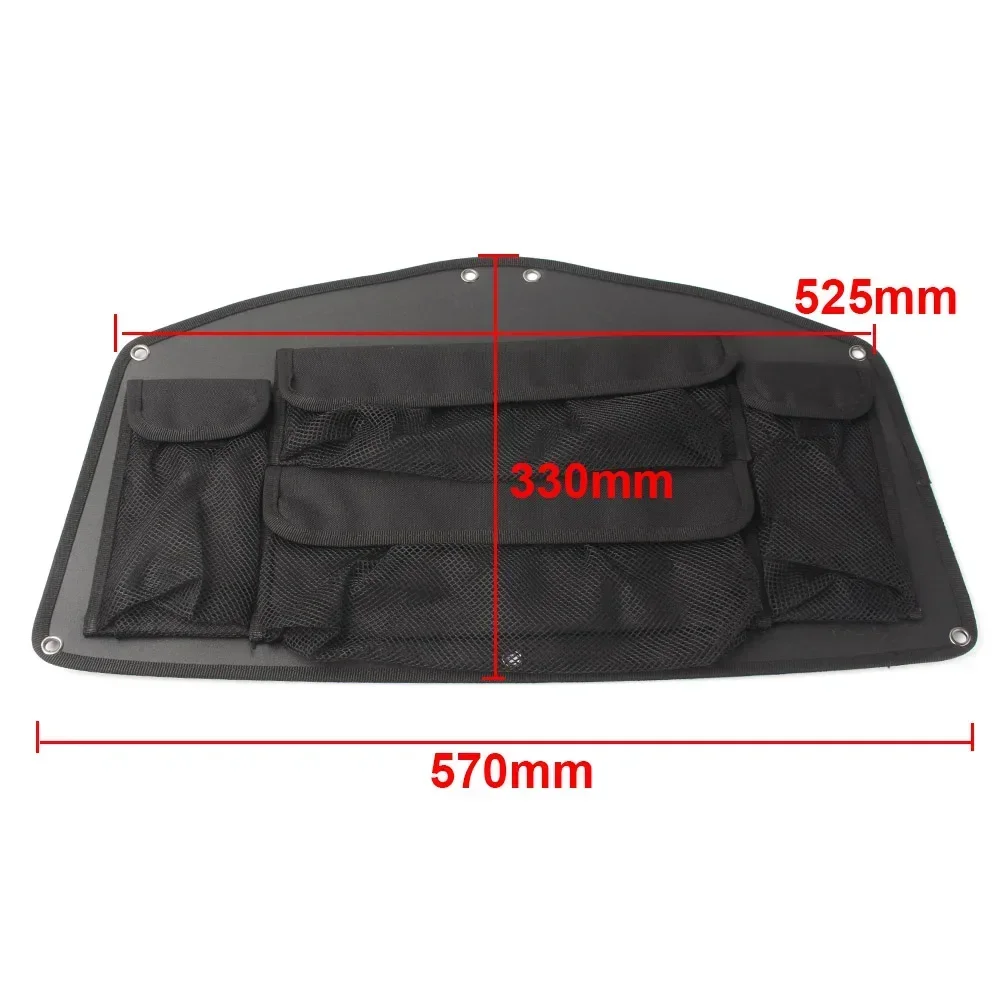 

for Honda Goldwing GL 1800 2001-2011 2012 2013 2014 2015 2016 2017 GL1800 Motorcycle Rear Trunk Lid Organizer Black Bag Pouch