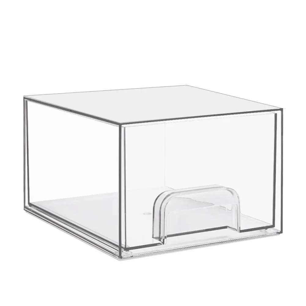 Caja de almacenamiento acrílica, organizador acrílico, cajón organizador de cosméticos apilable con capacidad para encimera de baño, tocador