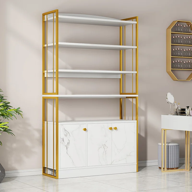 Display Cabinet Display Cabinet Beauty Salon Product Showcase Container Nail Art Cabinet Barber Shop Shelf Sample Display Shelf