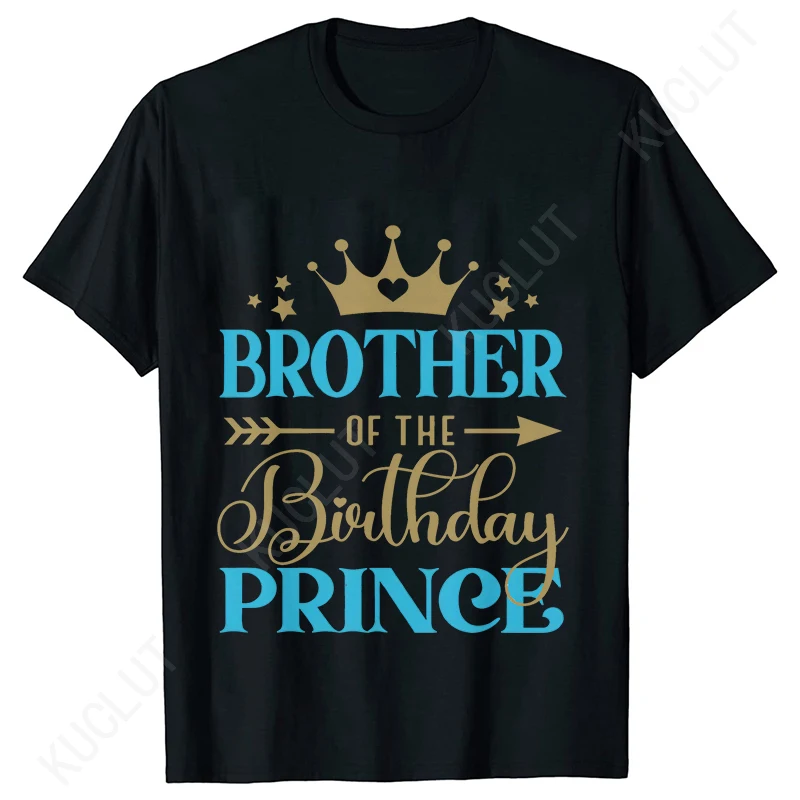 Birthday Prince Kids Adults T-shirts Mom Dad of The Birthday Prince Tshirts Birthday Party Matching T-Shirts Family Party Tops