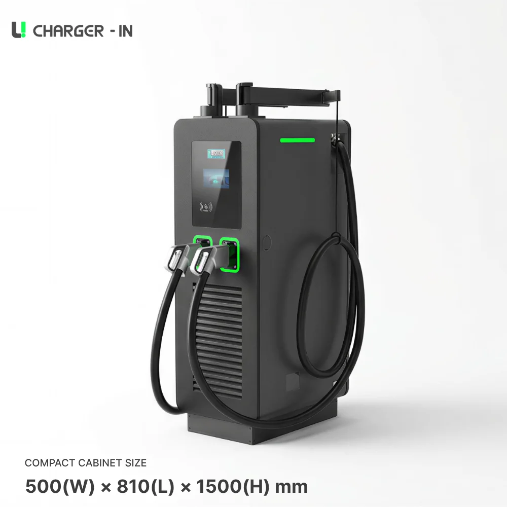 Solar Powered EV Charger with Battery Storage 60kW 120kW 150kW DC Fast Charging Station for Commercial Off-grid