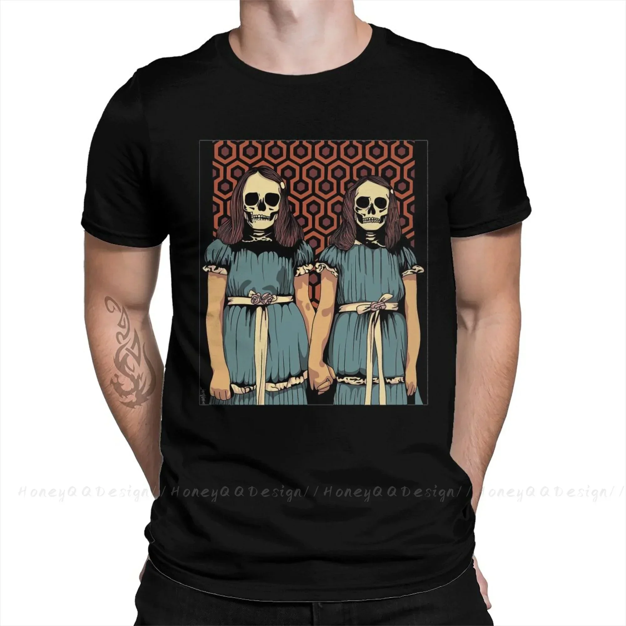 The Shining Jack Torrance Grady Twins Vector Art Essential T-Shirt Men  Cotton Short Summer Sleeve Casual Plus Size Shirt Adults