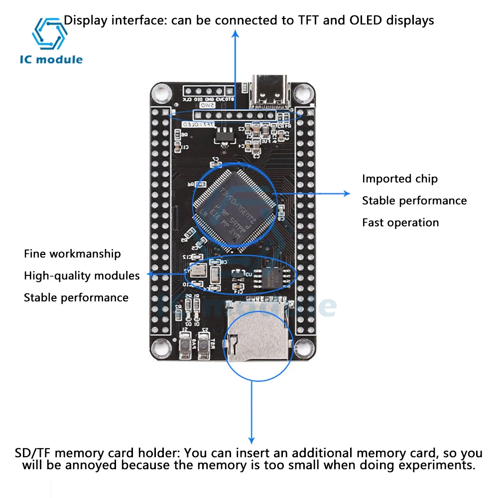 STM32F407VET6 APM32F407VGT6 STM32F407VGT6 Development Board MCU Learning Board Cortex-M4 Core Board STM32 System Board