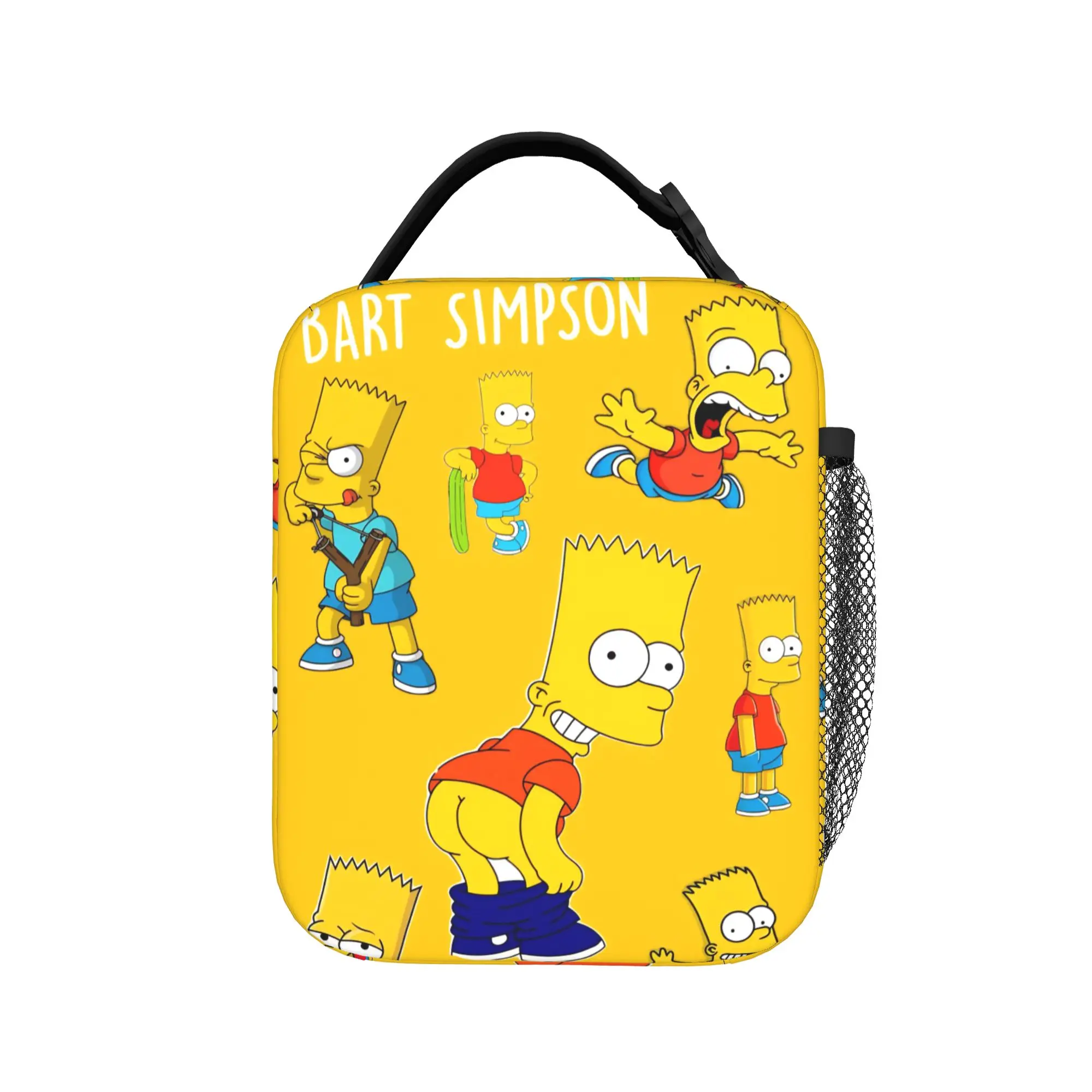 Термоизолированные ланч-бэги с мультяшным принтом Simpsonsed для работы, портативный термоконтейнер для бенто-боксов.