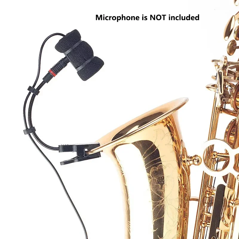 Klips do mikrofonu saksofonowego bez mikrofonu, tylko statyw do mikrofonu saksofonowego, klips do mocowania instrumentów muzycznych saksofonu, trąbki, skrzypiec. — zdjęcie produktu 2