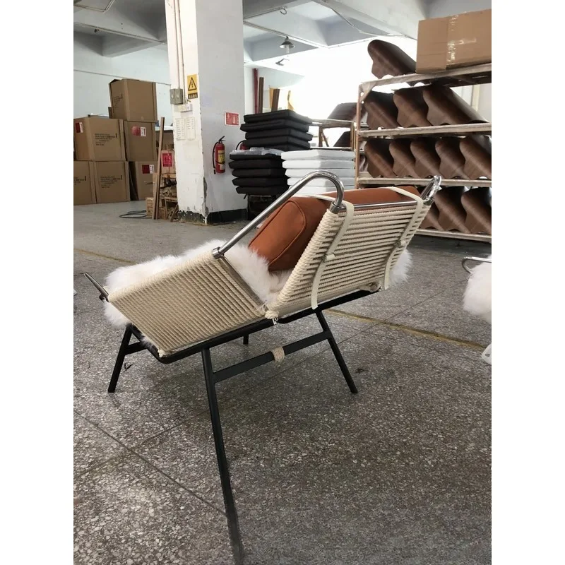 Flag rope chair, recliner factory lazy sofa comfortable and light luxury