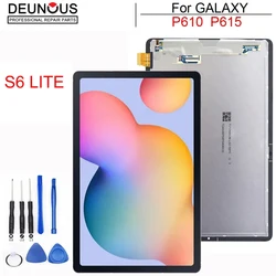 Pantalla LCD para Samsung Galaxy Tab S6 Lite, repuesto de montaje de digitalizador de cristal táctil, P610, P615, P615N, P617, nuevo