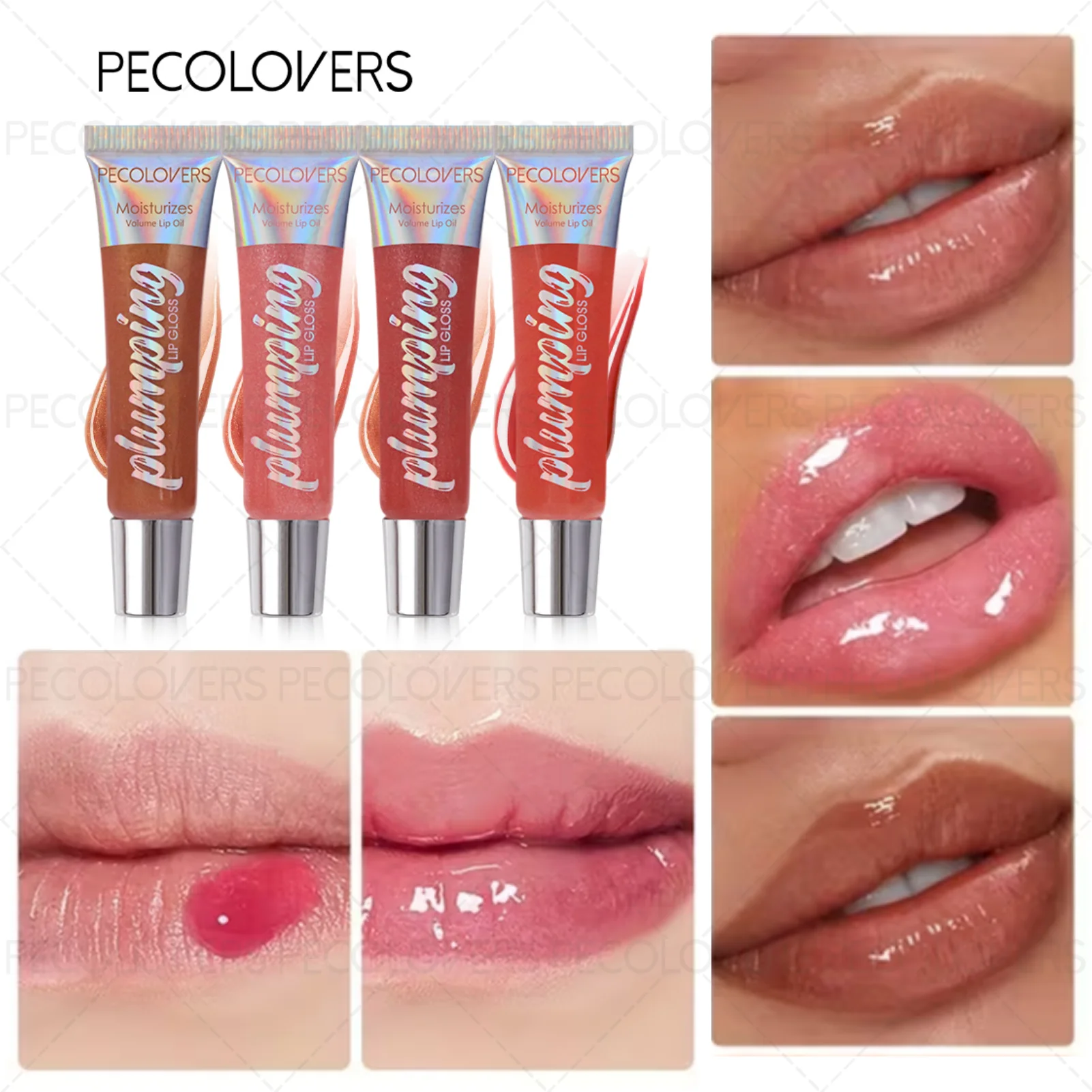 1 Stück Tube Plumping Lippenbalsam, klarer Glanz, sofortige Feuchtigkeit und langanhaltende Feuchtigkeit, ätherisches Lippenpflege für den Valentinstag