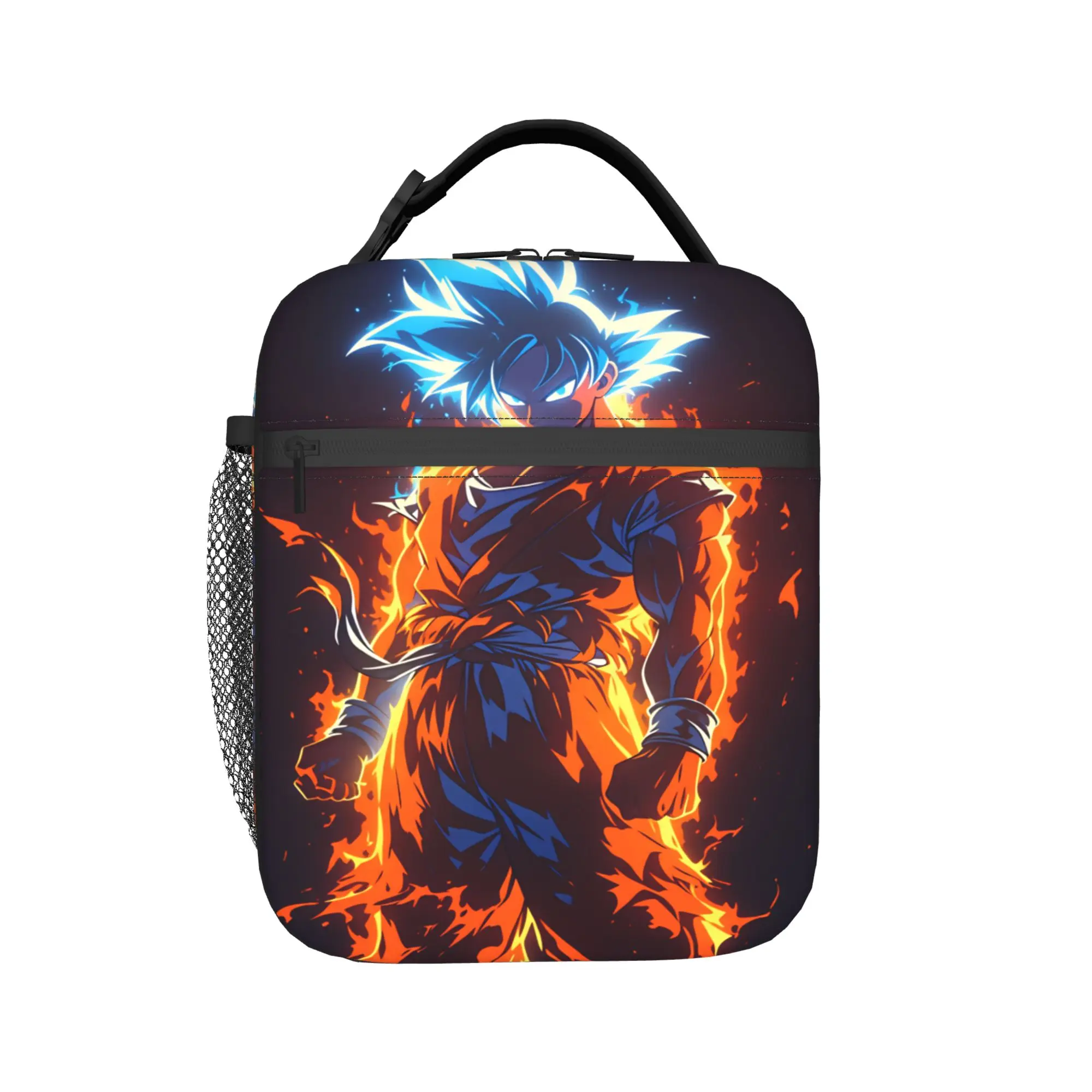 Son Goku Lunch Bag For Adult Dragons Balls Print Lunch Box Vintage Outdoor Cooler Bag Portable Insulated Oxford Thermal Handbags