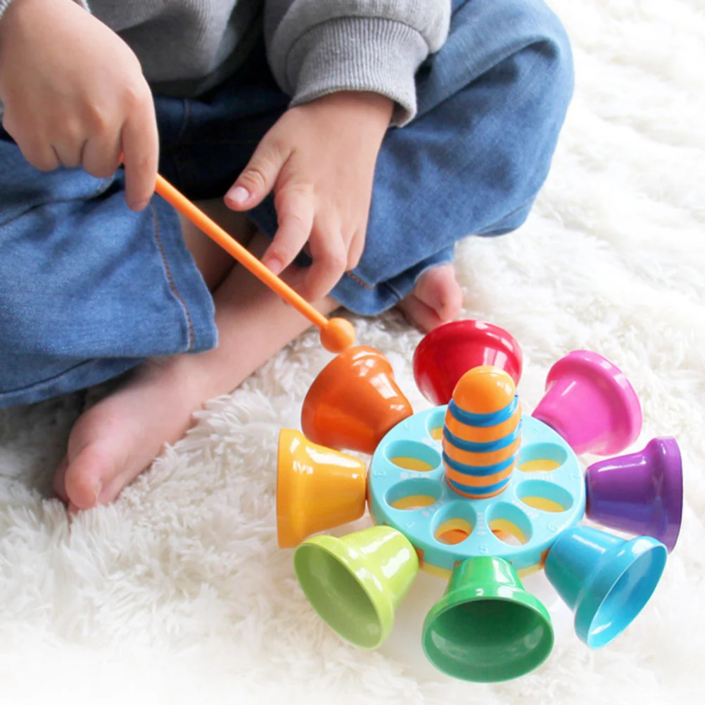 Cloche rotative Twerking Dangthm pour enfants, jouets musicaux préscolaires pour tout-petits