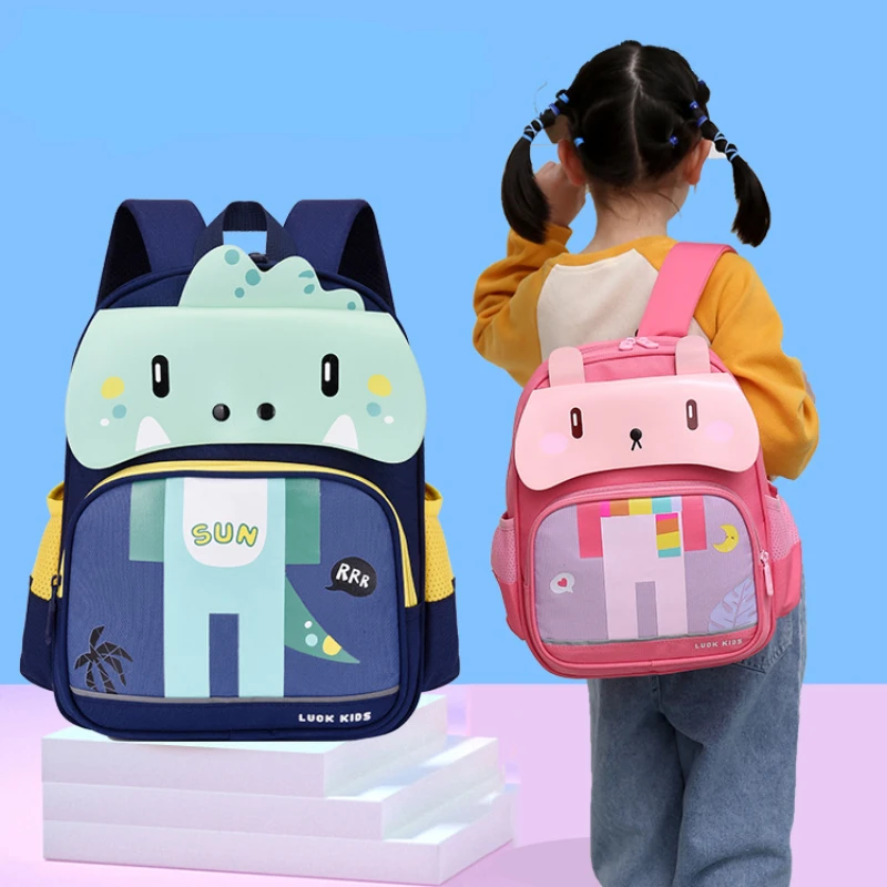 

Children Cute Schoolbag Dinosaur Rabbit Backpacks In Kindergarten Boys Girls Kids Middle Large Class First Grade Pupils Backpack