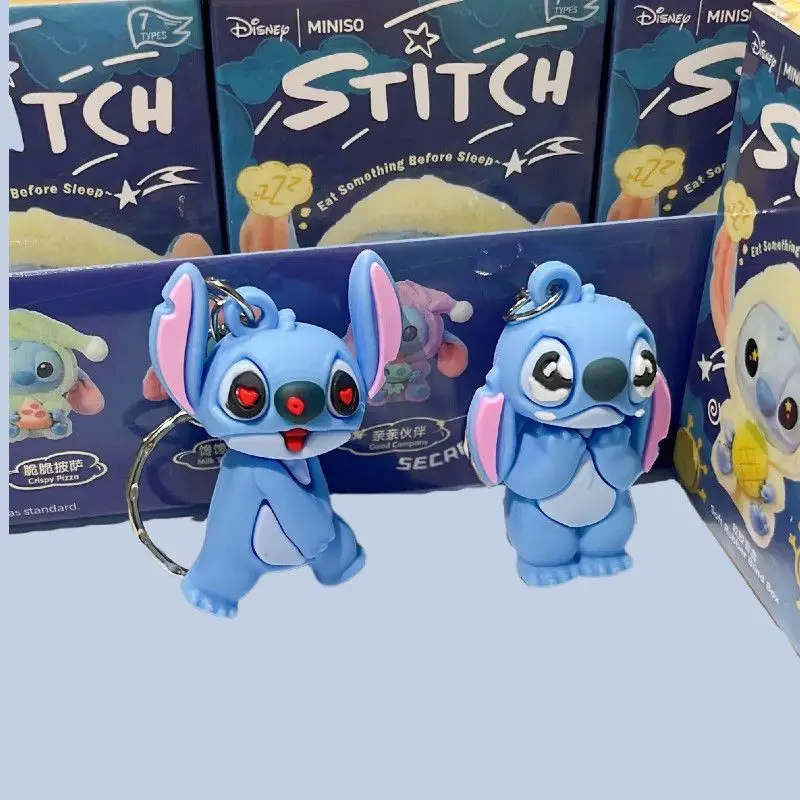 Disney ponto dos desenhos animados bonito 3d estatueta chaveiro criativo personalizado unisex casais combinando mochila pingente brinquedo presente