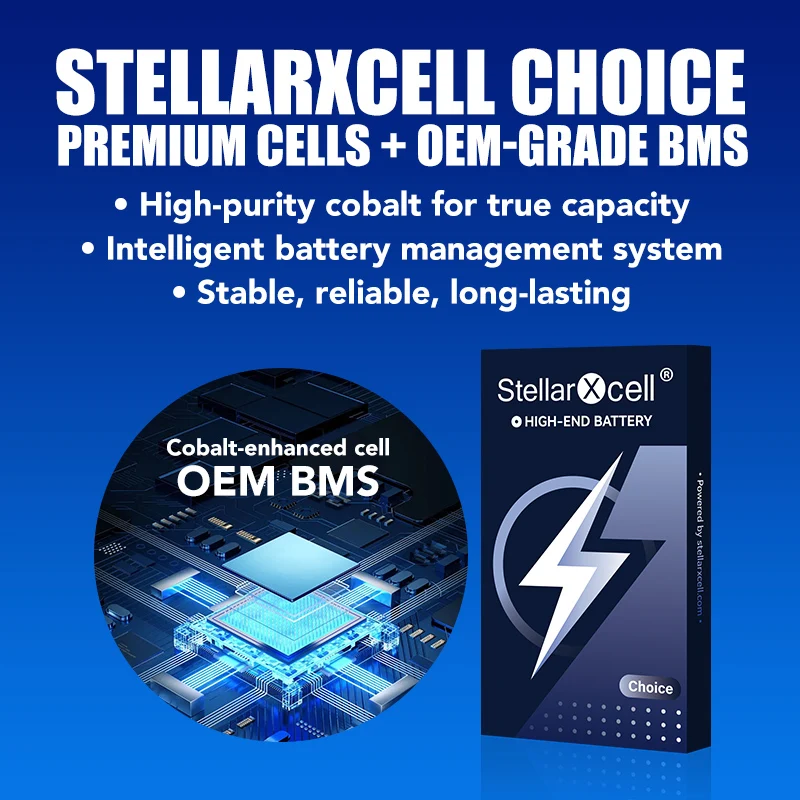 StellarXcell Akku für Samsung EB-BA136ABY A13 5G/M13 5G Standardkapazität mit kostenlosen Werkzeugen 500+ Ladezyklen – Detail 2