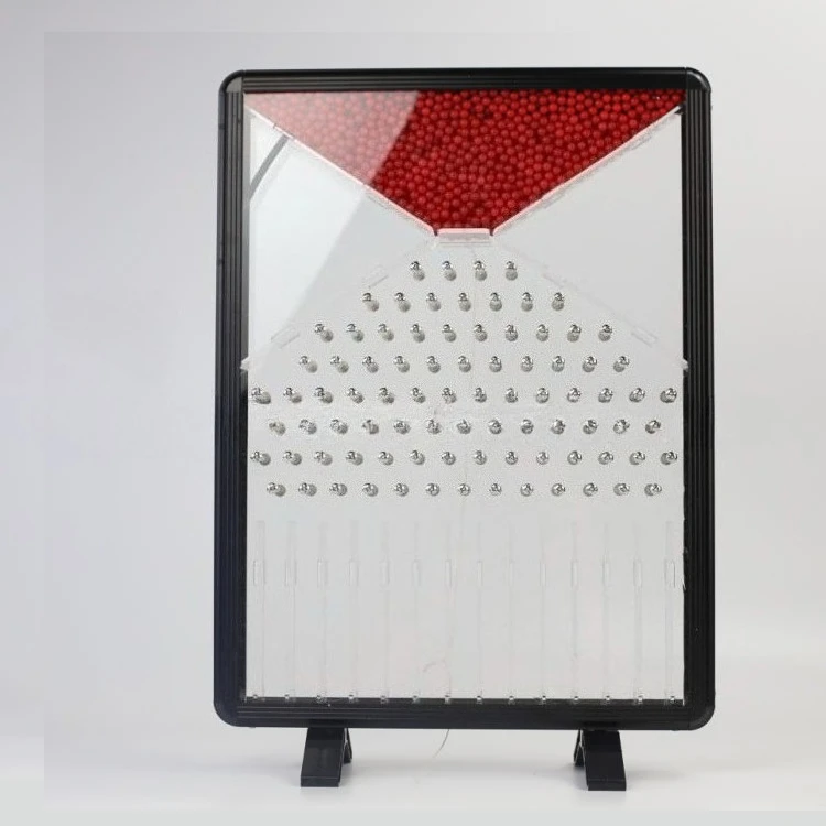 

Galton plate stochastic phenomenon demonstration experimental model, gas molecular motion rate