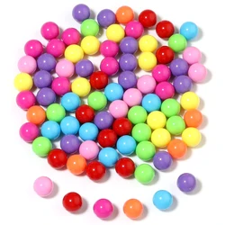 100Pcs 6/8/10mm 라운드 멀티 컬러 구멍 없음 아크릴 매트 비즈 쥬얼리에 대 한 느슨한 구슬 DIY 수 제 공예 액세서리 만들기