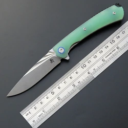 Hot sales Sitivien ST144 Pocket Knife 14C28N Steel Blade G10/Micarta Handle Folding Knife EDC Tool for Camping Collection