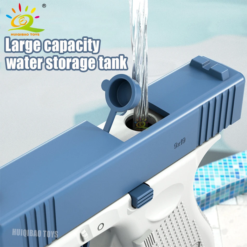 HUIQIBAO Children Manual Water Gun Portable Summer Beach Outdoor Shooting Pistol Fight Fantasy Toys for Boys Kids Game Adults