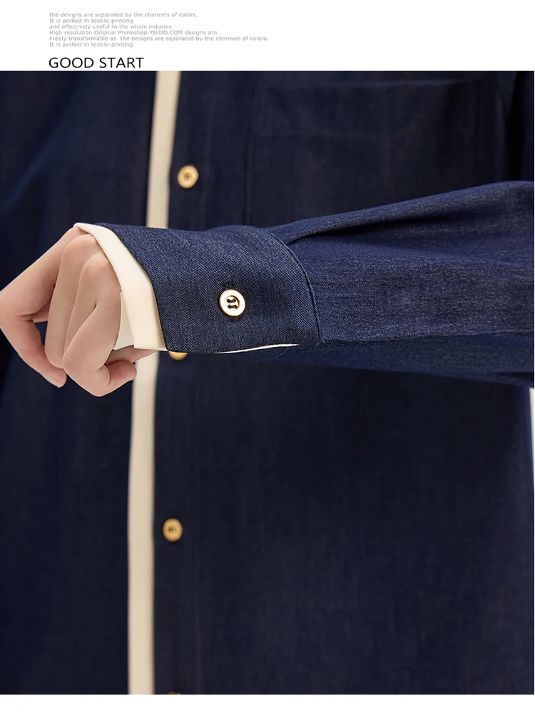 Modna damska bluzka z długim rękawem, zapinana na guziki, stylowa koszula na jesień.