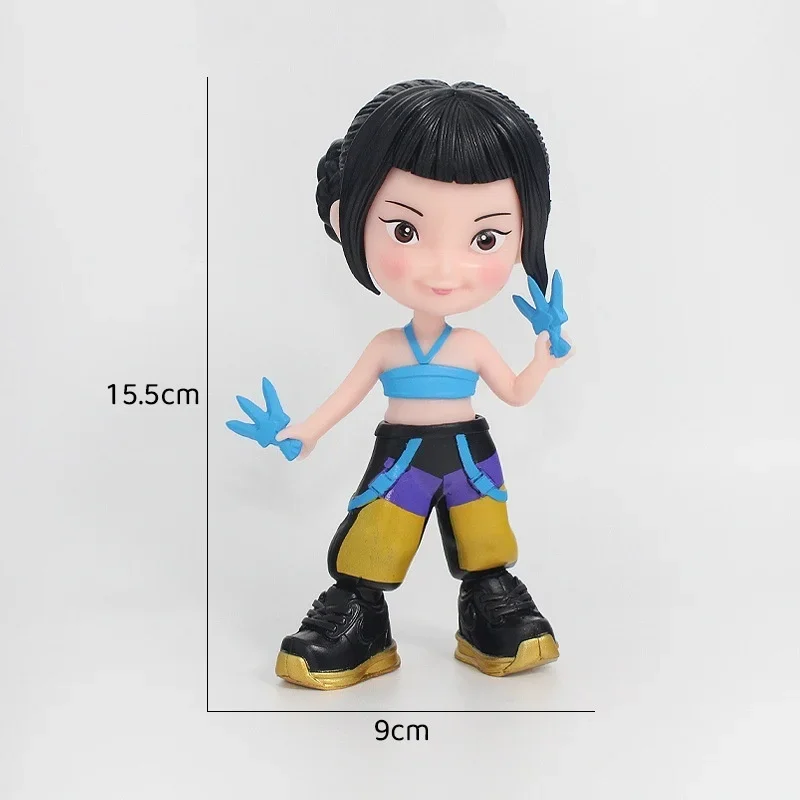 كبيرة الحجم Kpop شيطان الصيادين الشكل لعبة الكرتون رومي/ميرا/زوي عمل الشكل 15 سنتيمتر سطح المكتب الديكور نموذج دمية لعبة المشجعين هدية #4