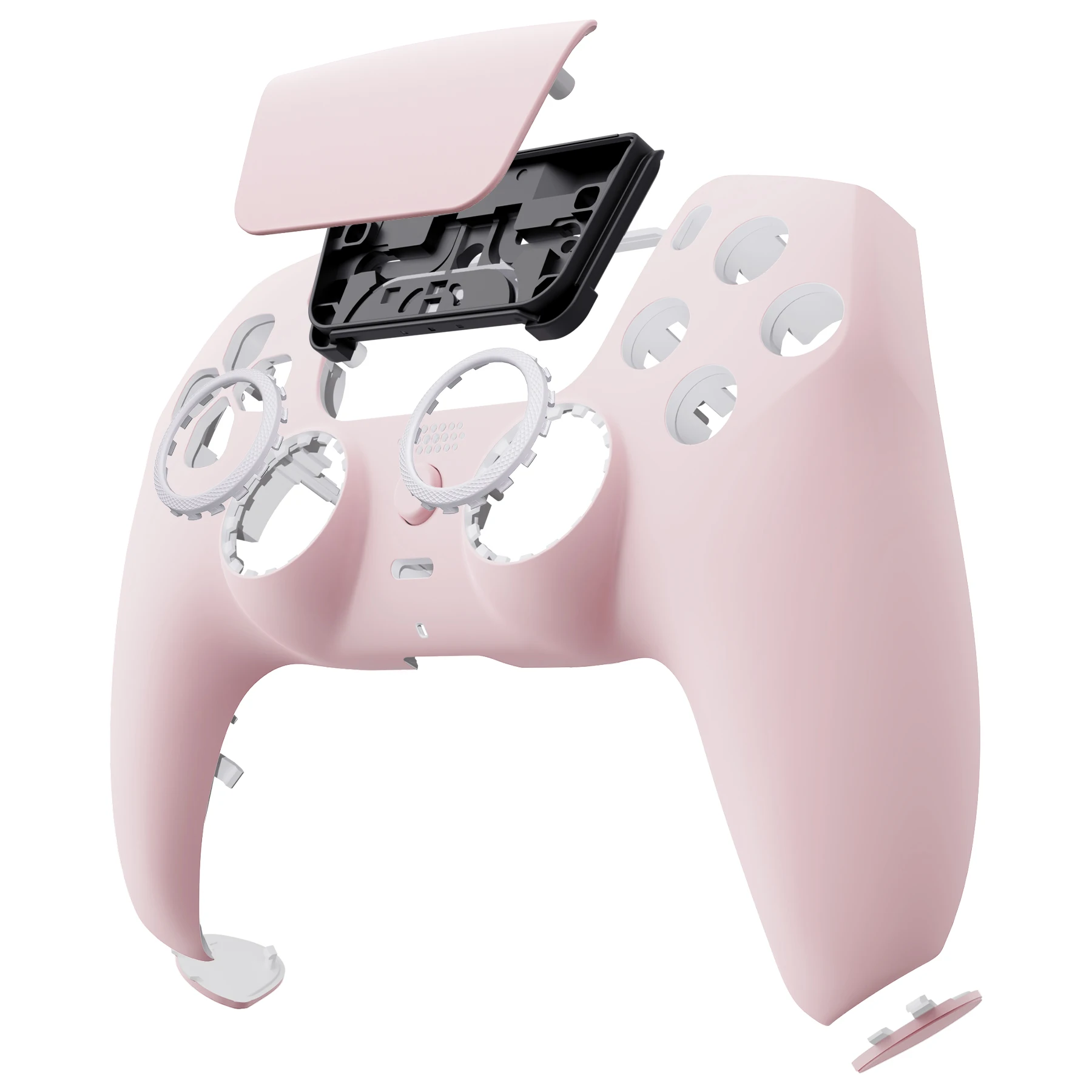 eXtremeRate LUNA Redesigned Front Shell Touchpad for ps5 Controller BDM-010/020/030/040/050 - Cherry Blossoms Pink