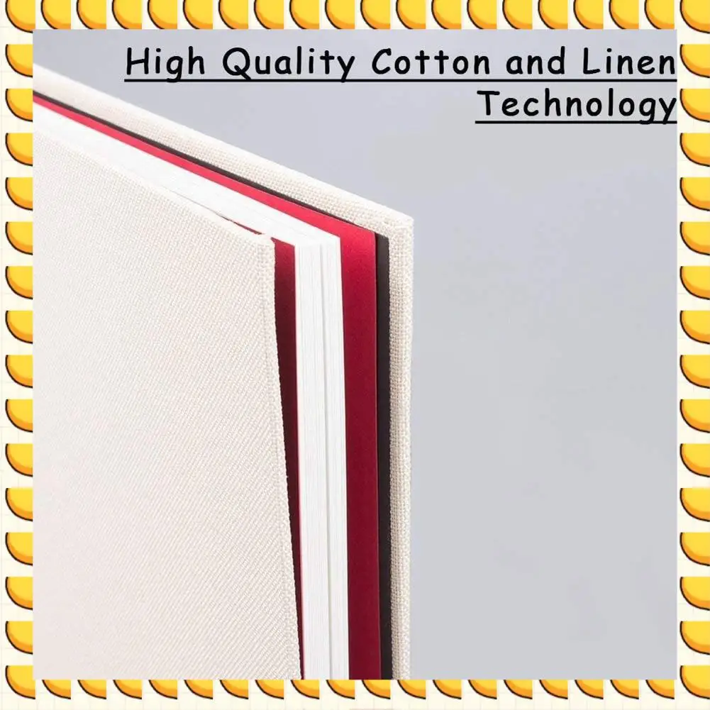 BAAU 2X Photo Album Scrapbook Linen DIY Memory Book Thick Pages With Protective Film Save Images Permanently,Best Gift Choice