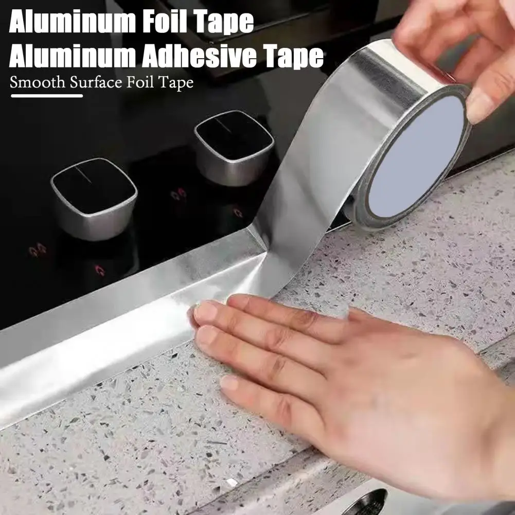 Insulation Adhesive Foil Tape Aluminum Foil Tape 3cm/5cm Width Heat Resistant Waterproof Sealant Heavy Duty for Ductwork
