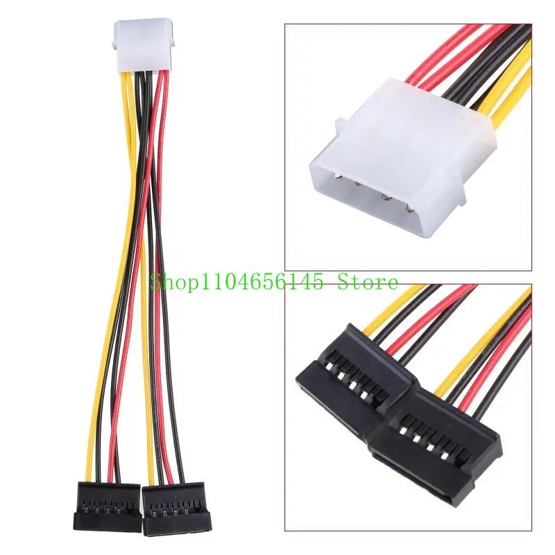 5ASD Dual от 15PIN до большого 4PIN Power Splitter Cable 1x 4PIN IDE до 2xSata Adapter