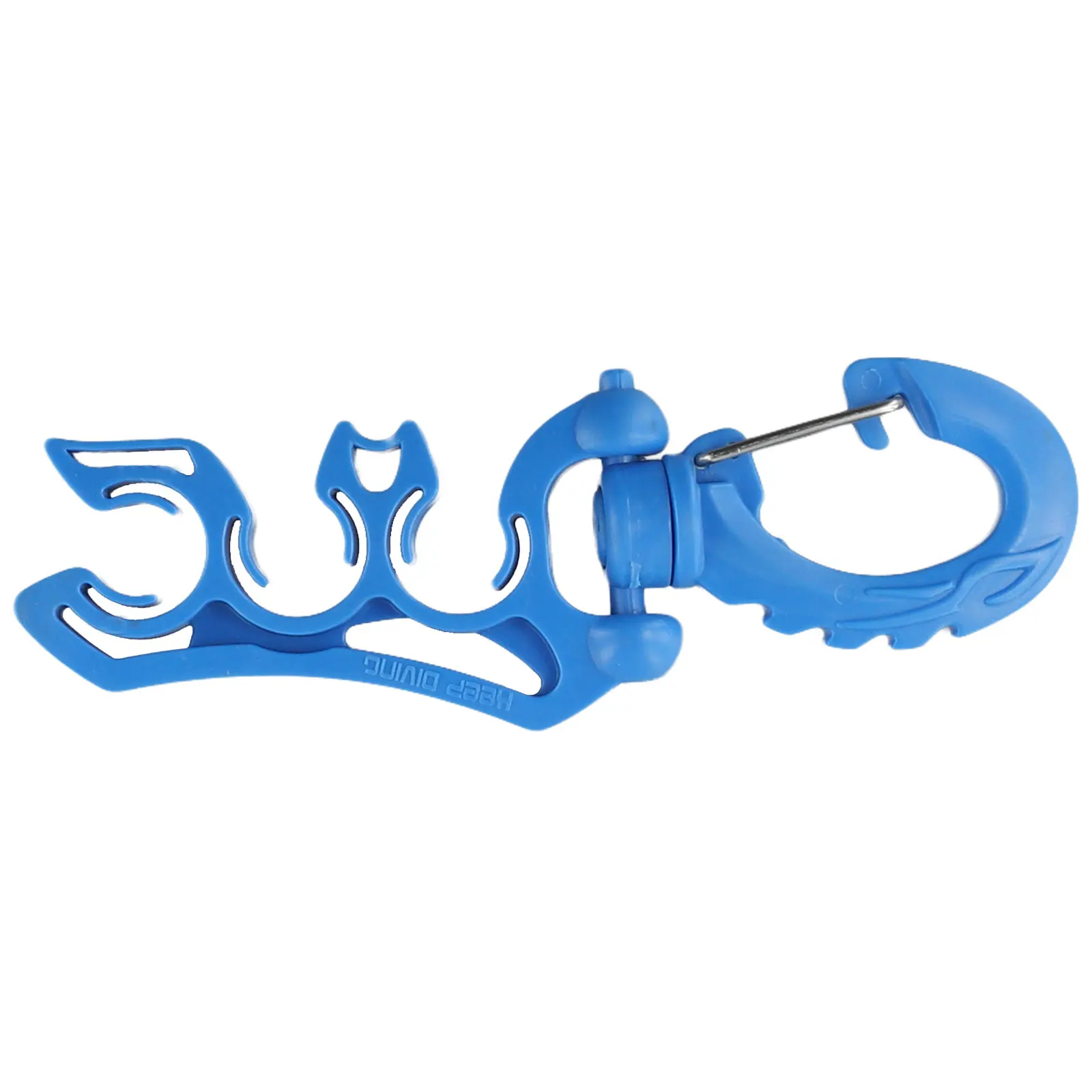 Dive Hose Clip with Quick Release Mechanism for BCD Mounting 304 Metal and Hard Plastic Design for Underwater Safety