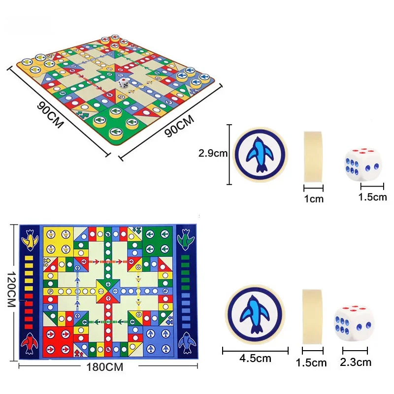 Alfombra plegable para gatear de ajedrez volador, alfombra para niños, juego de mesa portátil, juego de viaje para acampar, juego para padres e hijos, alfombra de ajedrez volador