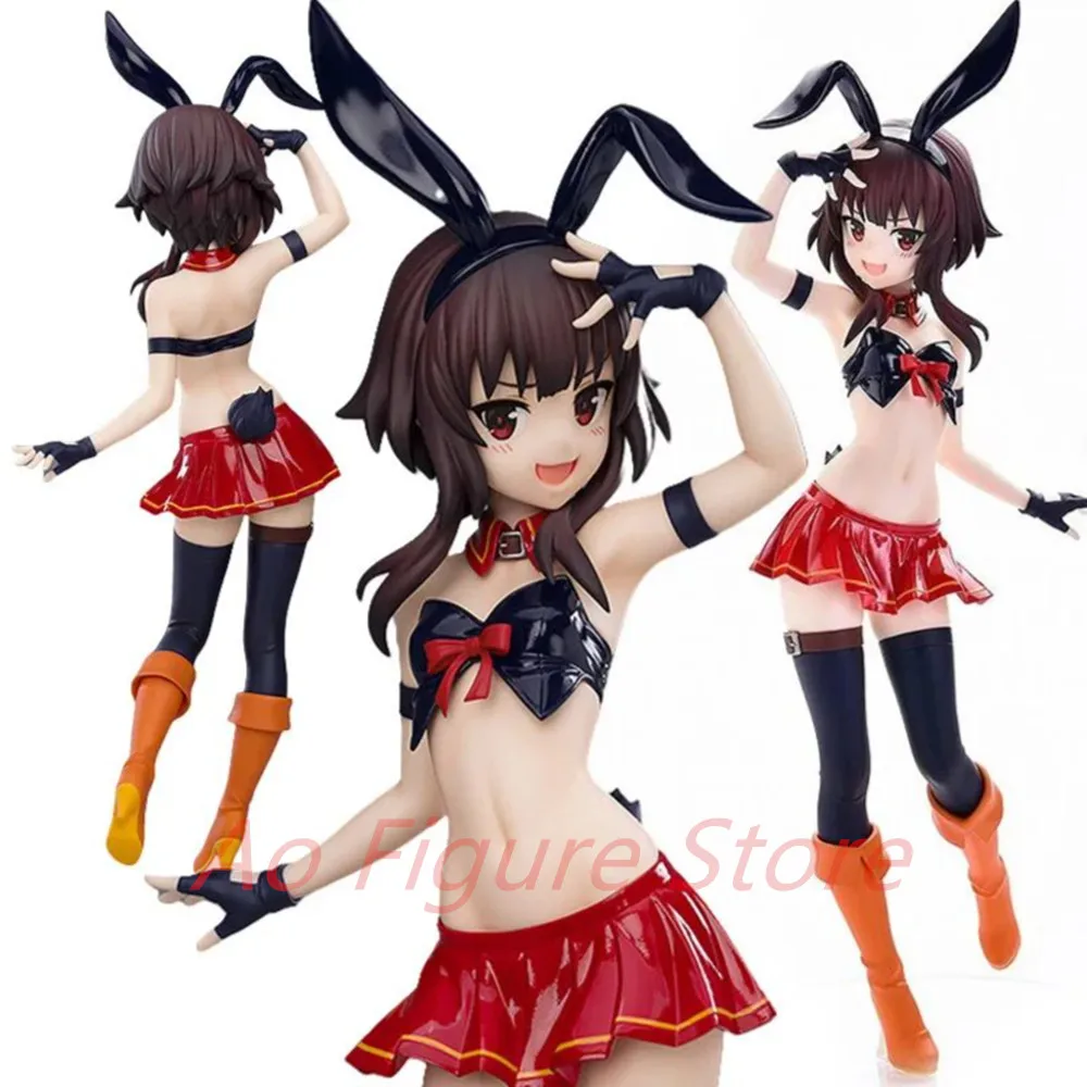 23CM KonoSuba Megumin Kono Subarashii Sekai ni Shukufuku o! Bunny Ver Girl figure PVC Action Anime Model Toys regali per bambole