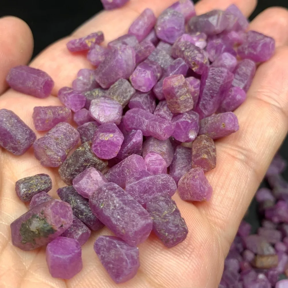 Natural Ore Red Corundum  Rough Ruby Irregular Chips Raw Home Decor Crystals Healing Gemstones Minerals Reiki Gift Garden