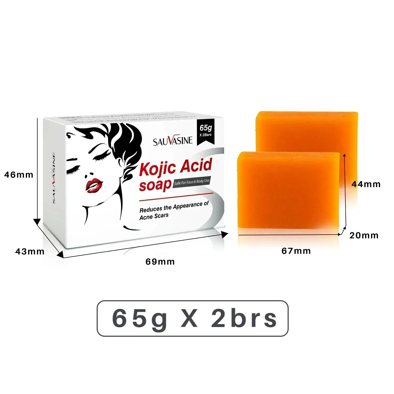 

Kojic Acid Brightening Paper Soap Fades Dark Spots Acne Scars Evens Skin Tone Oil Control Moisturizing Soap Sheets for Face Body