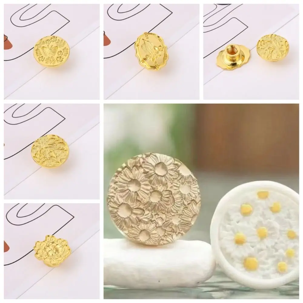 DIY Tool Butterfly Wax Seal Stamp Snowflake European-style Retro Sealing Wax Stamp Head Removable Butterfly