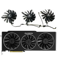 3PCS/SET PLD10015B12H/PLA09215B12H RX 6800 XT、6800 GPU FAN，For XFX RX 6800 XT、RX 6800 SPEEDSTER MERC 319 Video card cooling fan