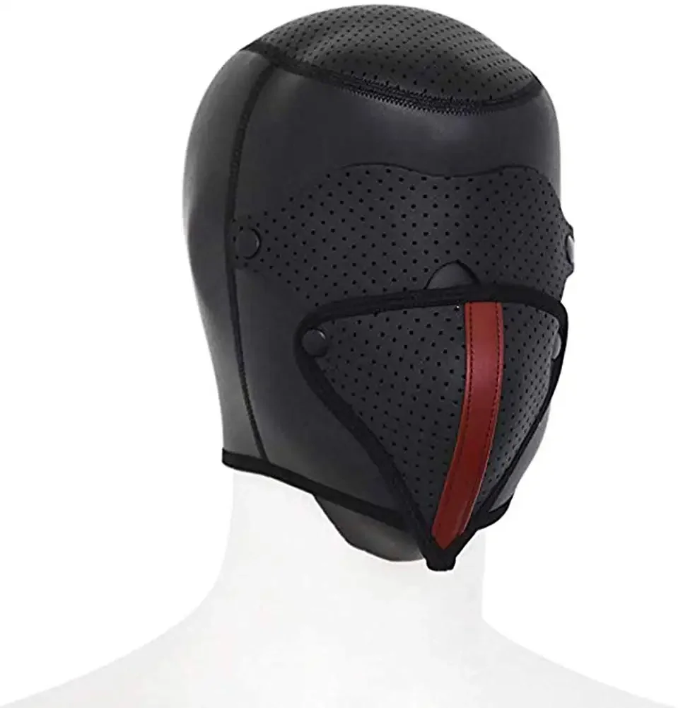 Neoprene Black Breathable Face Ultimate Lock Out Cosplay Hood Mask Cosplay,Dance Performance Props