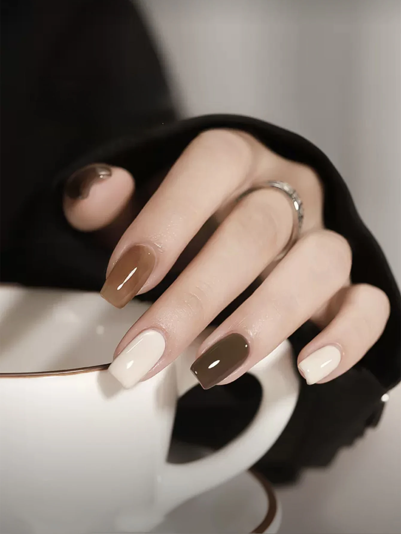 

1 шт. TC 2025 отбеливающий гель-лак для ногтей Maillard Autunm Wasteland, шоколадный карамель, цвет, молоко, чай, коричневый, кофейный дизайн ногтей