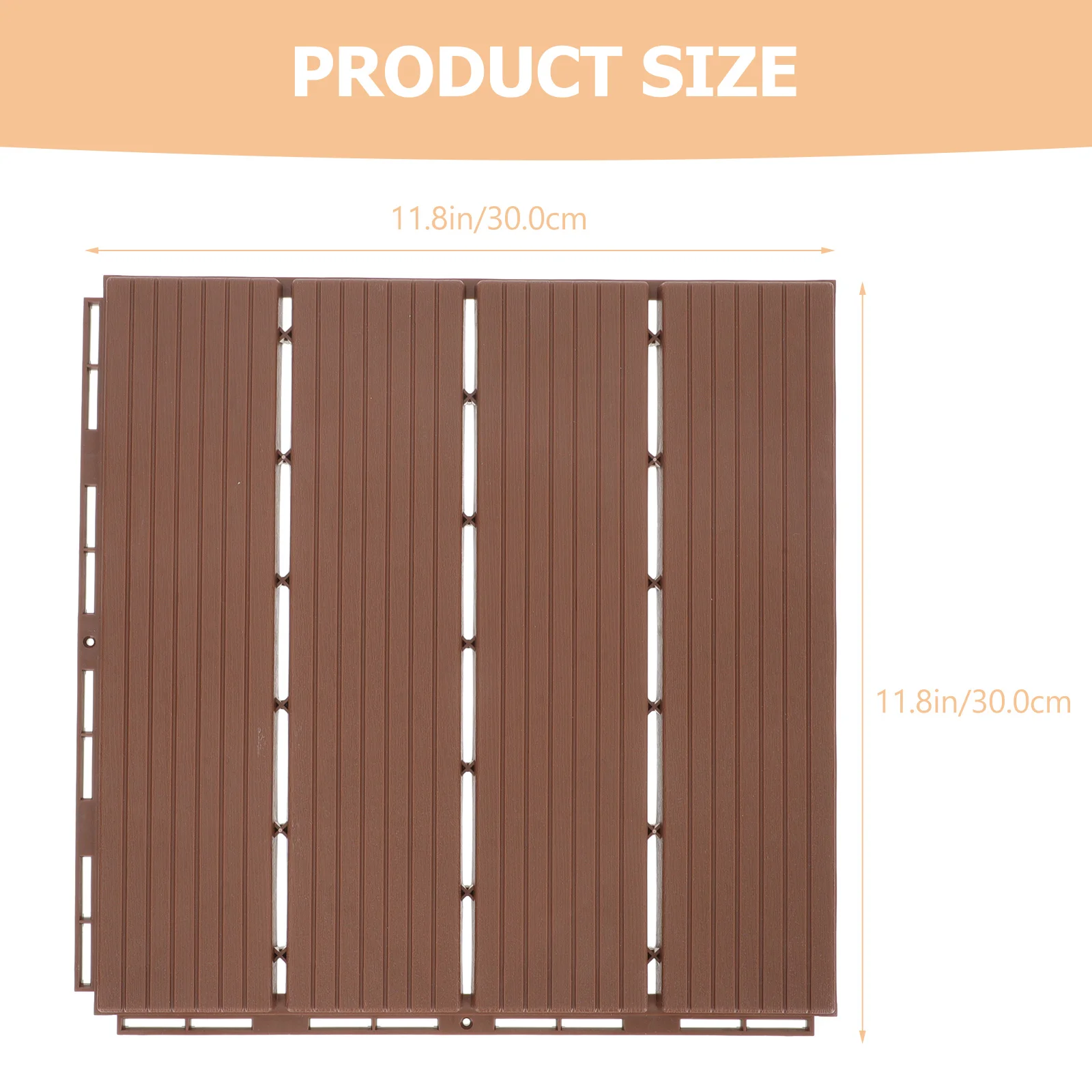 Mosaic Floor Splicing Corrosion Prevention Tile Paver Outdoor Matching Deck Flooring Yard Backyard Plastic Waterproof