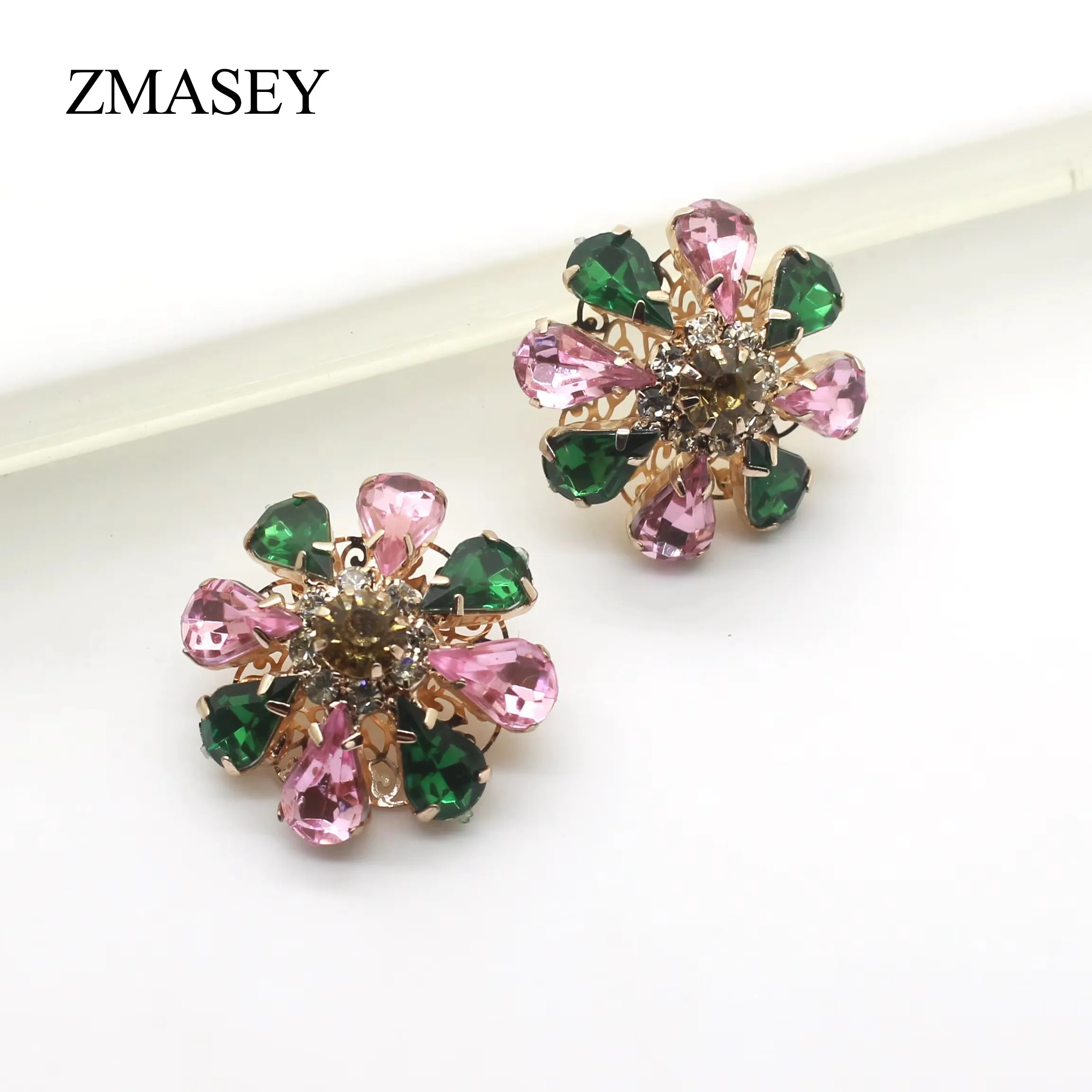 High Quality Fashion Metal Clothing Buttons 5Pcs/Set 22MM Flower-Shaped Sewing Handmade Buttons DIY Clothing Accessories